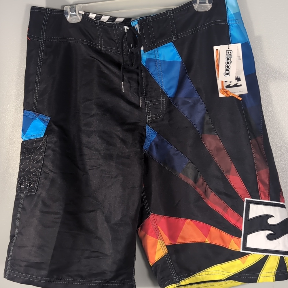 Vintage Billabong Andy Irons Signature "Rising Sun" Boardshorts. Sz. 34